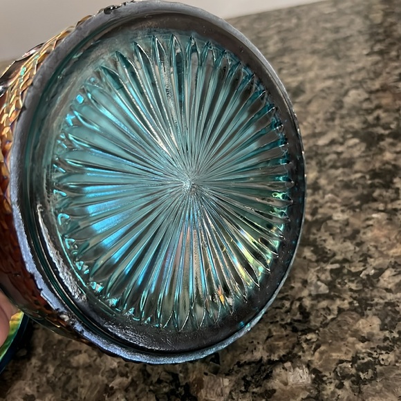 Indiana glass / carnival glass candy bowl - Picture 6 of 7